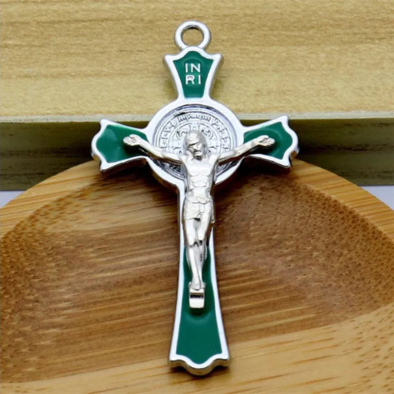 10pcs Holy Cross Jesus Crucifix Cross Church Decoration Christian Decor Church Supplies Hanging Crucifix for Home Decor