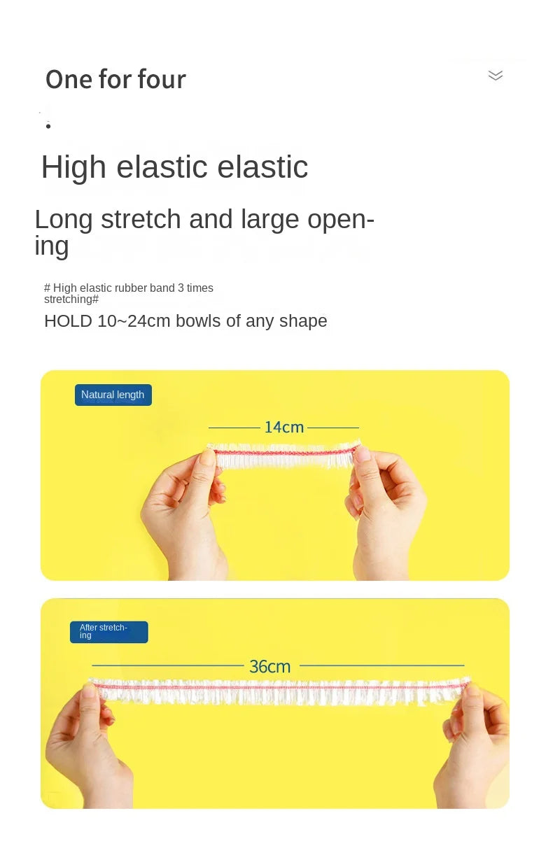 Reusable Food Wrap Storage Covers Bags For Bowl Elastic Plate Silicone Lid Cover Kitchen Fruit Plastic Fresh-Keeping Seal