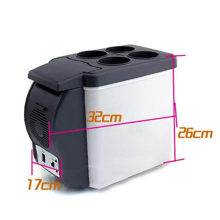 Car Refrigerator Mini Fridge Portable Freezer 12V DC Refrigerator Plug In Cooler Refrige 6L Thermoelectric Cooler For Fruits
