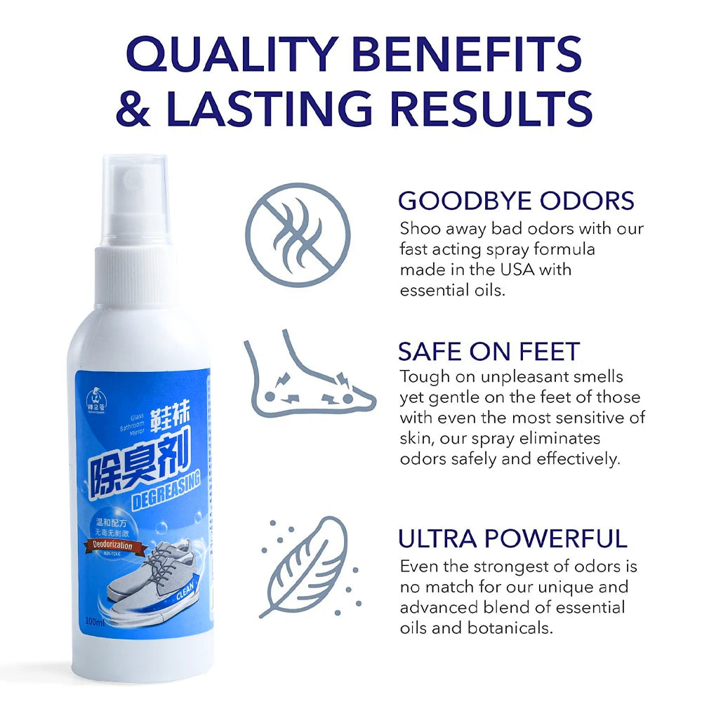100Ml Sumifun Foot Odor Spray Antibacterials Deodorant Bacteriostatics Feet Care Liquid Spray Foot Swaet Odor Remover