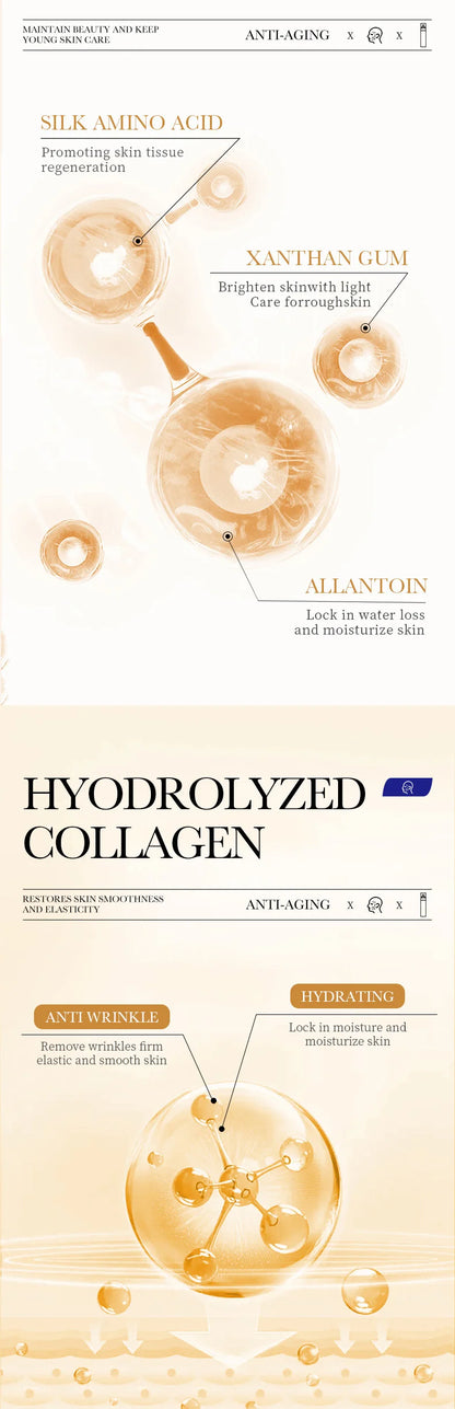 SADOER Collagen Facial Serum Face Lotion Moisturizing Face Emulsion Oil Control Water Replenishment Refreshing Facial Essence