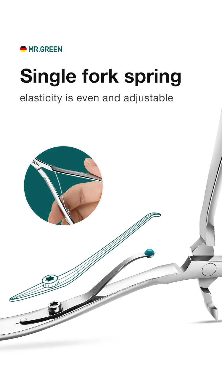 MR.GREEN Nail Cuticle Nipper Manicure Scissors Stainless Steel Dead Skin Remover Pusher Tool Trimmer