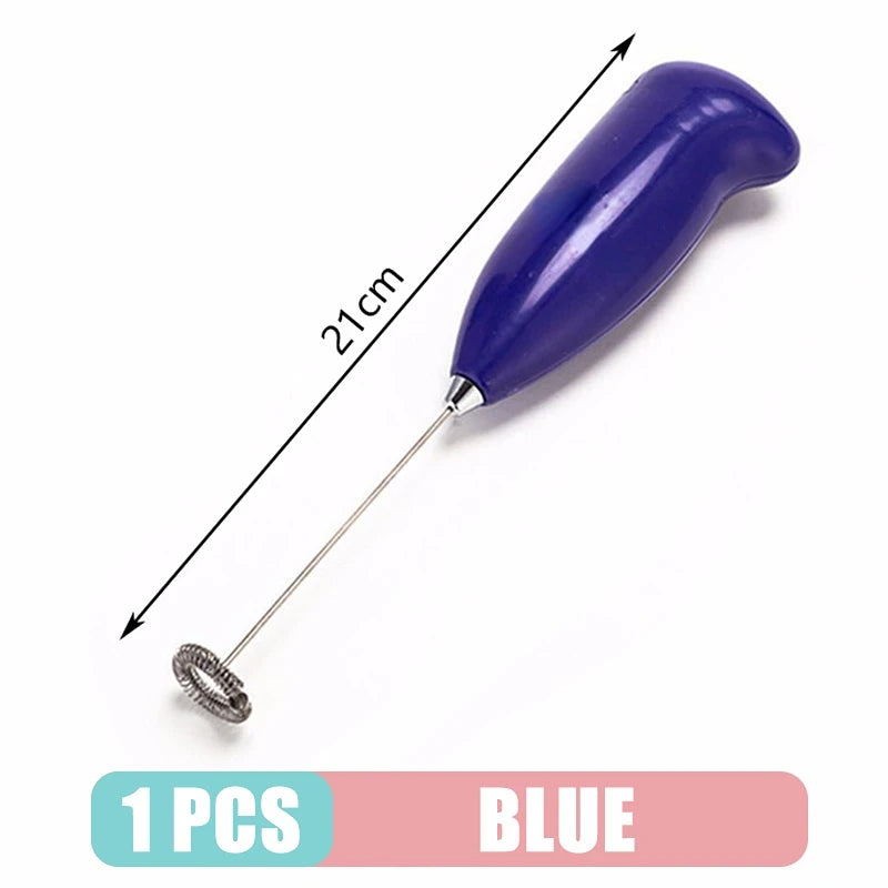 Milk Frother Handheld Mixer Electric Coffee Foamer Egg Beater Cappuccino Stirrer Mini Portable Blenders Home Kitchen Whisk Tool