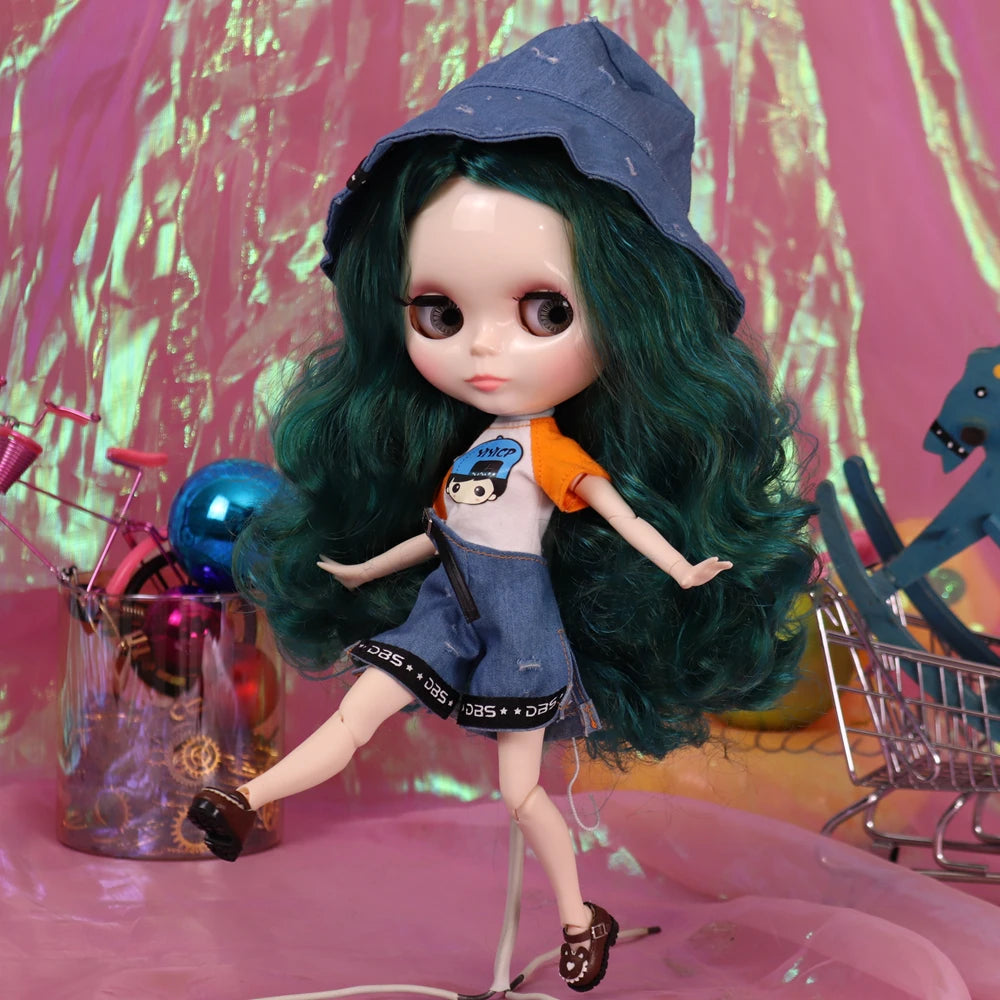 ICY DBS Blyth Doll Cute Combination Including Clothes Shoes Hand Set AB Cosplay Dressing 1/6 BJD Anime Girl OB24