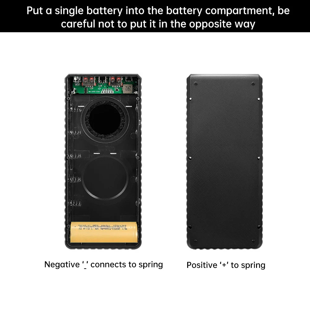 22.5w Fast Charging Power Bank Box 6*26650 Battery Box Support PD2.0/3.0 Input/output QC2.0/3.0 Output Diy Power Bank Box