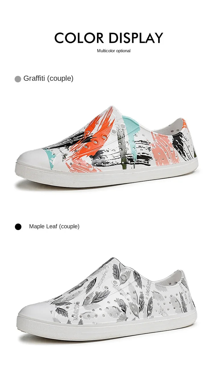 Child Sandal Women Garden Sandals Kid Boy Girl Garden Cave Shoe Graffiti Diy  Casual Outdoor EVA Beach Summer Sandal Holey Shoes