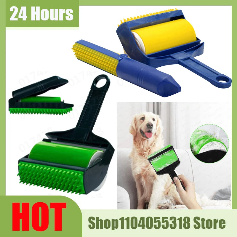 1PCS Reusable Sticky Tool Pet Hair Remover Roller Stick It Roller Sticky Washable Lint Rollers for Clothes Furnitures Carseats