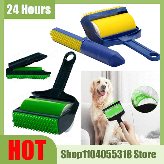 1PCS Reusable Sticky Tool Pet Hair Remover Roller Stick It Roller Sticky Washable Lint Rollers for Clothes Furnitures Carseats