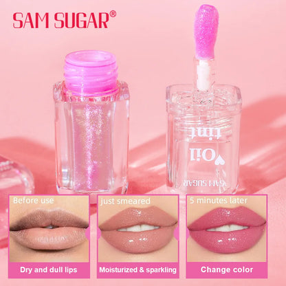 JUICY & GLOSSY LIP STAIN WITH MOISTURIZING OIL CARE CHANGE COLOUR WITH TEMPERATURE