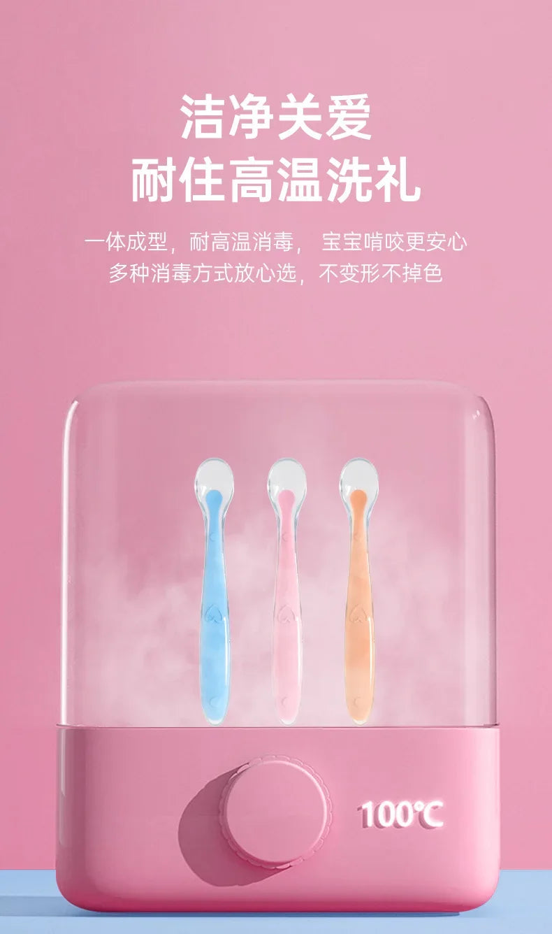 1pcs Soft Silicone Spoon Set Baby Stars Tableware Learning Training Spoon Children's Feeding Reborn Silicone Safe Utensils