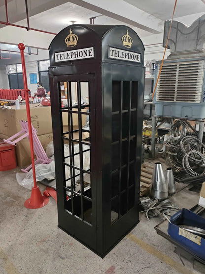 White Phone Booth with Audio Guestbook Phone London Wedding Telephone Booth for Wedding Events Decoration