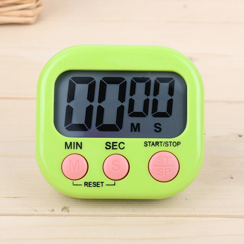 Kitchen Magnetic Digital Timer Egg  Clock Stopwatch Large LCD Digital Loud Alarm Count-Down Up Clock Practical Cooking Gadget