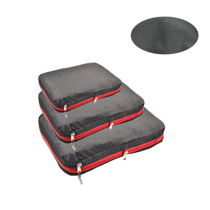 Nylon Double Layer Portable Compression Packing Cubes For Large Travel Suitcase Organizer ,Waterproof ,For Travelling