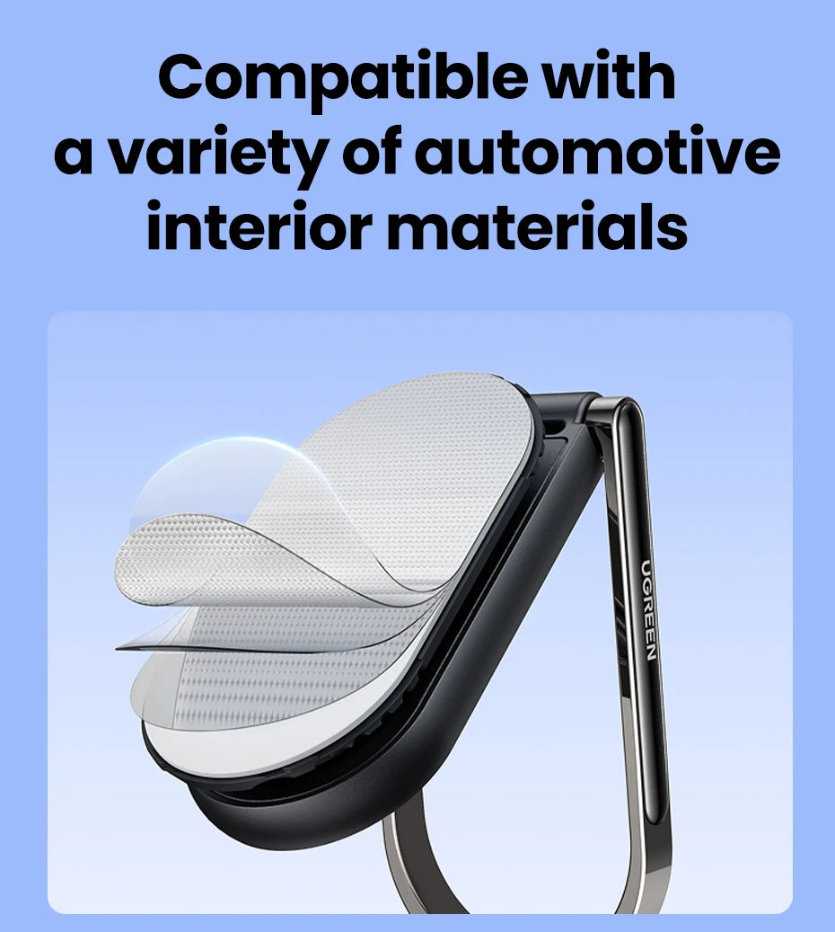 UGREEN Magnetic Car Phone Holder Dashboard 360° Rotatable & Detachable Car Mount For Magsafe iPhone 16 15 Pro Samsumg S25 Xiaomi