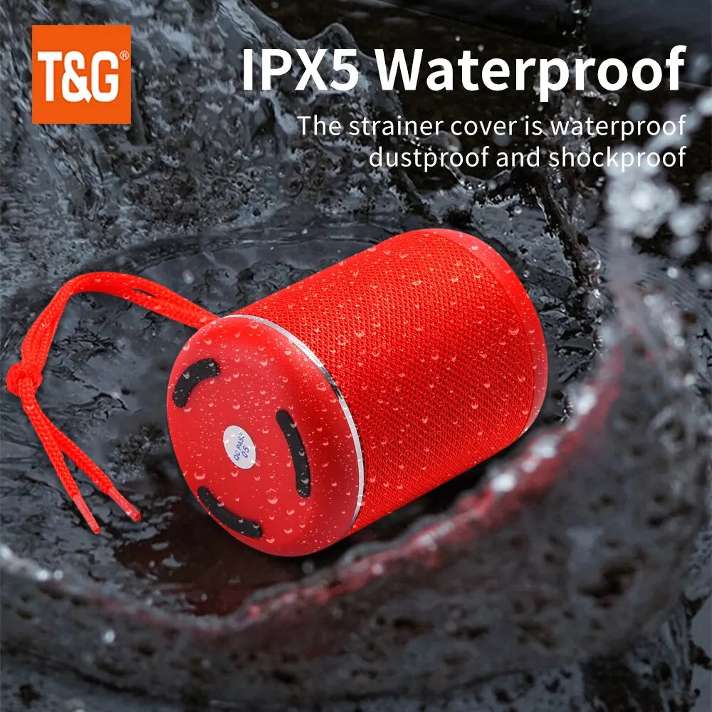 Bluetooth Speaker TG517 Portable Mini Wireless Soundbar for Outdoor Indoor Loudspeaker Support TF Card FM Radio IPX5 Waterproof