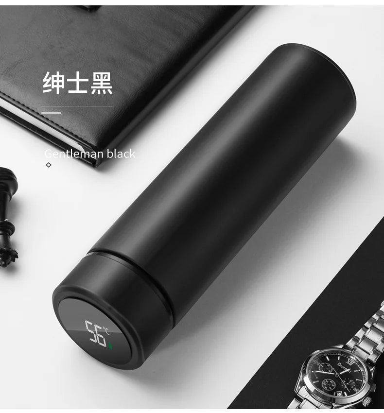 2024 New Temperature Display Thermos Keeps Cold And Heat Thermal Bottle Stainless Steel Thermos For Baby Children Kids Terms