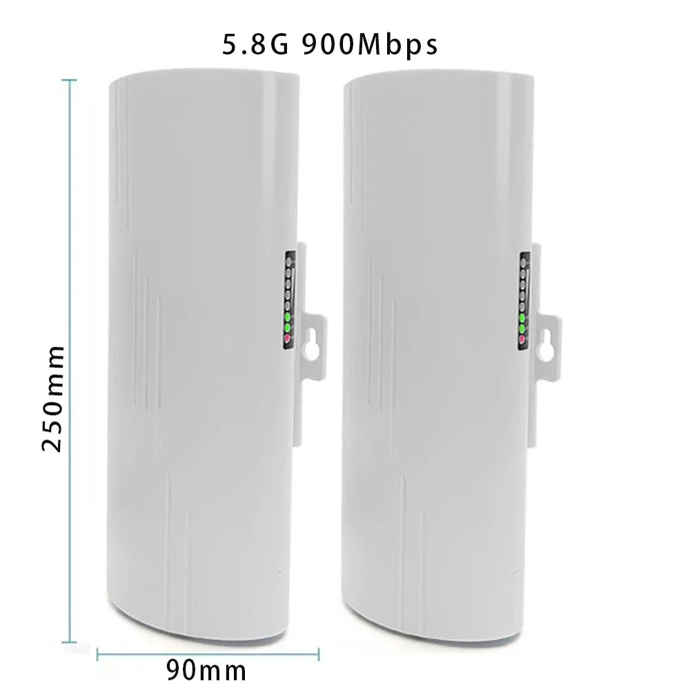 Huitenda Wireless WiFi Bridge 2.4GHz/5GHz Dual Band WiFi Extender Repeater Network Bridge Router 500m-5km Long Range Coverage