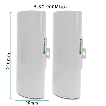 Huitenda Wireless WiFi Bridge 2.4GHz/5GHz Dual Band WiFi Extender Repeater Network Bridge Router 500m-5km Long Range Coverage