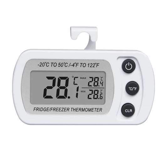 Electronic Digital Refrigerator Thermometer LCD Screen Fridge Freezer Temperature With High & Low -20°C To 50°C Anti-humidity