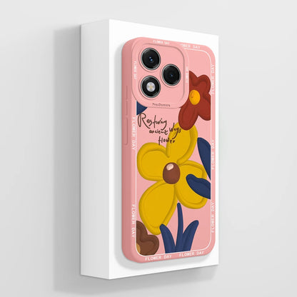 For Honor 400 Lite Case Simple Butterfly Soft Liquid Silicone Full Protection Back Cover For Honor 400Lite 5G Phone Protectors