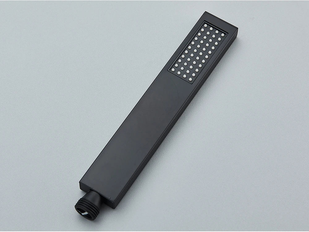 Uythner Handshower Head Brass Shower Head Square Handheld Head Replace Head Faucet Accessory Brass Material