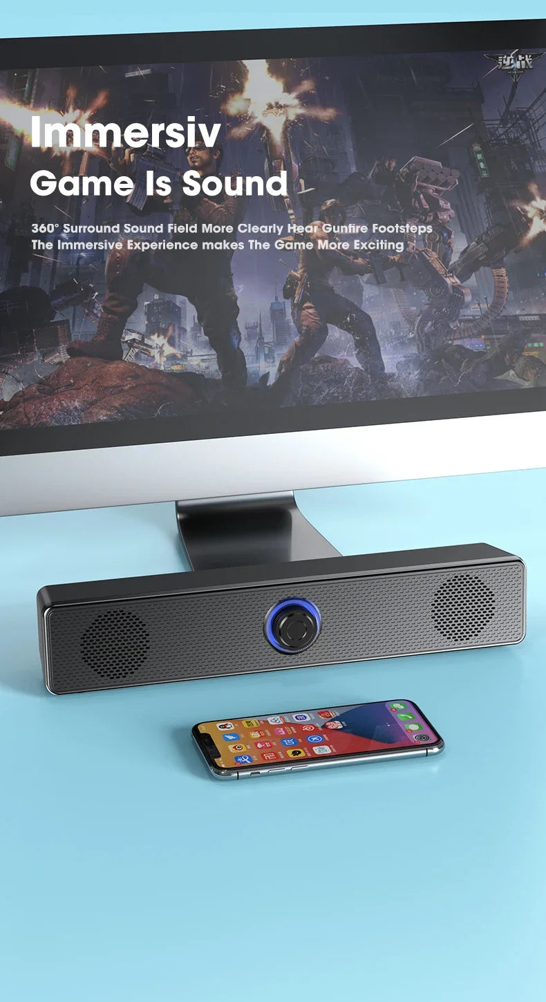 Home theater, Bluetooth speakers, USB powered wired and wireless audio panels, TV, PC, laptop, 3D audio gaming system