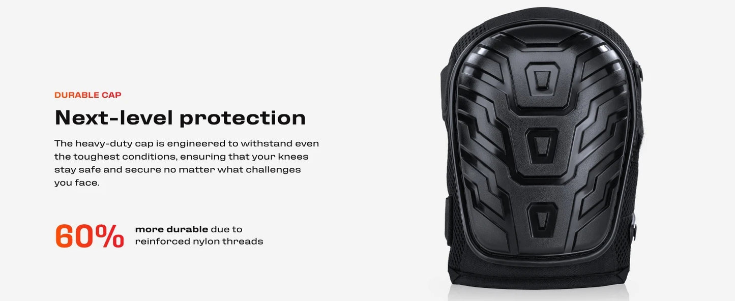 Professional Heavy Duty EVA Foam Padding Knee Pads with Comfortable Gel Cushion and Adjustable Straps for Working, Gardning