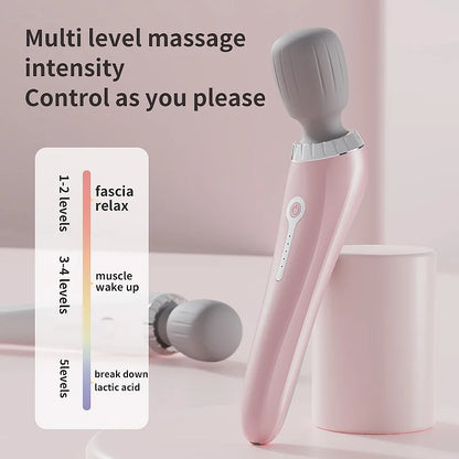 New Portable handheld massager USB rechargeable multifunctional full body massage gun relax neck back legs and waist masajeador