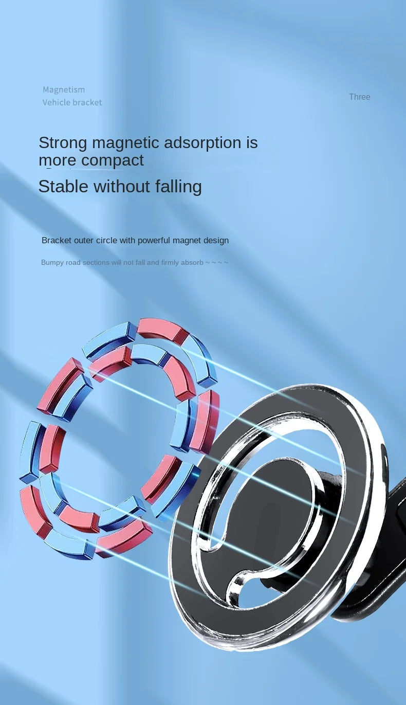 Magnetic Car Phone Holder Stand Magnet Cell Mobile Support Mount GPS Bracket Phone Holder for Car Use