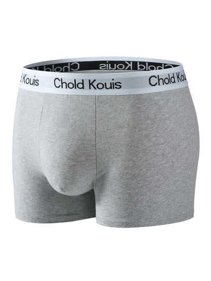 4pcs men's underwear, comfortable, soft breathable athleisure boxer underwear, trendy simple hot-selling men's boxer underwear