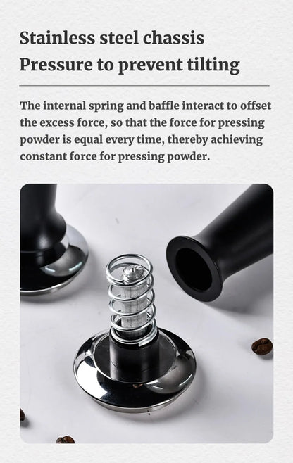 58mm 53mm 54mm 51mm Espresso Tamper Barista Coffee Tamper with Calibrated Spring Loaded Stainless Steel Tampers