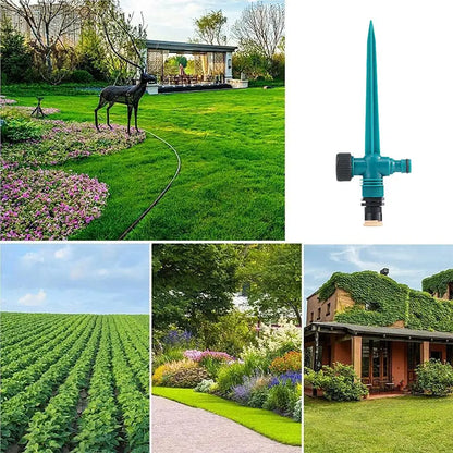 Garden Sprinkler 360° Rotation Irrigation Watering System Agriculture Ground Automatic Tube Adjustable Plug Buried Atomization