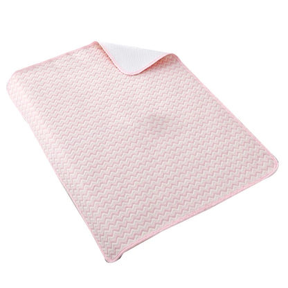 4Layer Waterproof Baby Diapering Changing Pad 70*50cm Ripple Pattern Crib Urine Mats Reusable Infant Toddler Bedding Accessories
