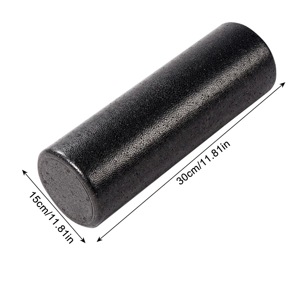 Foam Shaft EPP Solid Yoga Pole Fitness Muscle Relaxation Roller Massage Stick Glossy Black Roller Yoga Block 30/45cm