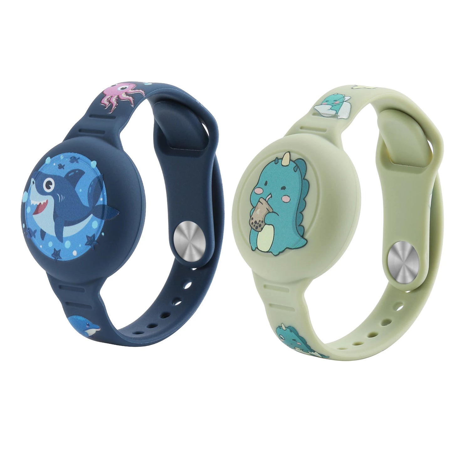 For Airtag Wristband Kids Waterproof Silicon Cartoon Hidden Airtag Bracelet Anti-Lost Airtag Holder Case Tracker Accessory