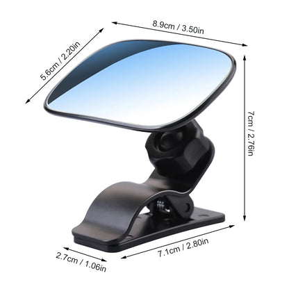 Baby Car Mirror Safety Car Seat Mirror For Rear Facing Infants Clip-On 9D Convex Mirror Wide Clear View For Car Seat Stroller