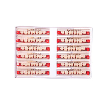 16/12 Sets/ Box Dental Teeth Anterior Posterior Polymer Denture acrylic Tooth A2 A3 2 Layers Dentistry Materials Education Model