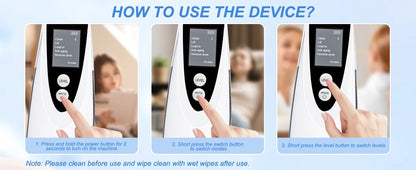 Skin Rejuvenation Face Massager Tool with 3 Adjutstable Levels of Strength EMS Micro-current Face Massager Vibrating