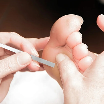 Stainless Steel Pedicure Tools Foot Cleaning and Care, Dead Skin Scraper,Reusable Foot Exfoliation, Foot Skin File,Toenail Knife