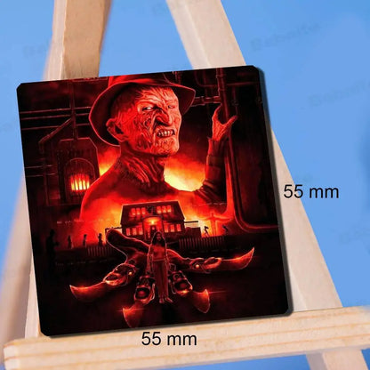 Horror Freddy Krueger Fridge Magnet Photo Personalized For Office Family Kitchen Refrigerator Friends Gift Holiday Decor