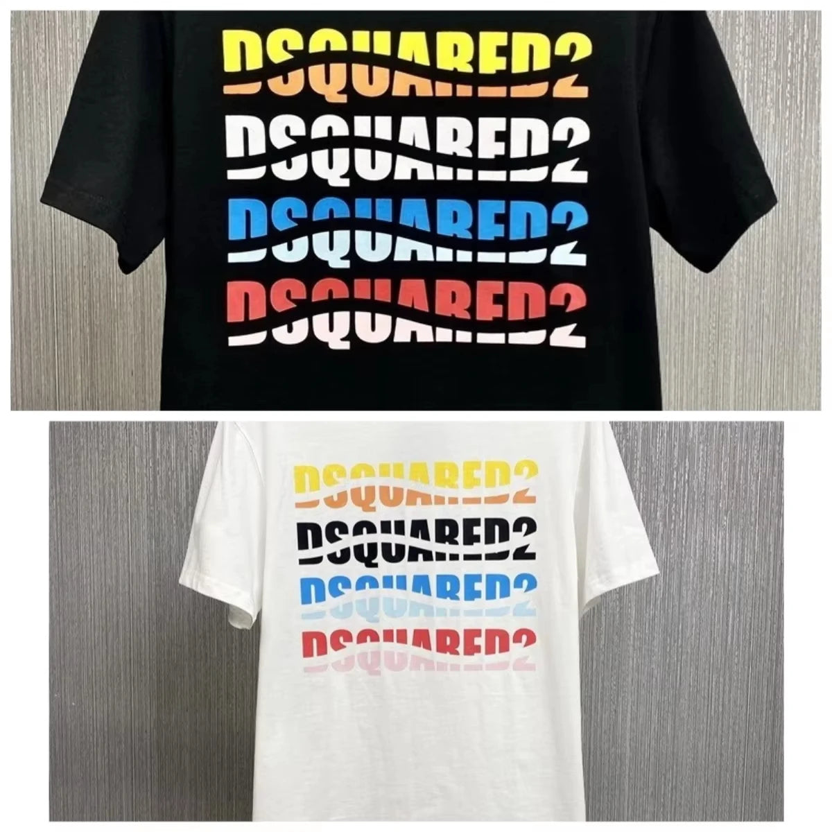 Trendy short-sleeved T-shirts for men and womenwith colorful letter printsare fashionabletrendycasual and comfortable tops