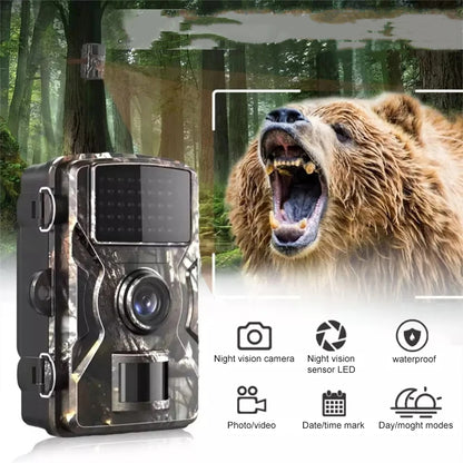 1pcs Hunting Trail Camera Wildlife Camera Night Vision Motion Activated Outdoor Forest Camera Trigger Wildlife Scouting Camera