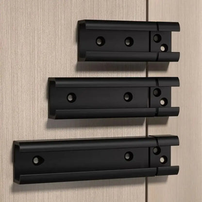 Durable Anti-theft Luminous Door Buckle No Punching Security Sliding Door Bolt Aluminum Alloy Door Catch Furniture Hardware