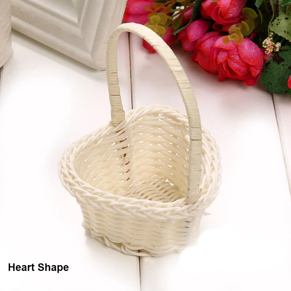 Handwoven Cable Management Box with Lid Hide Power Strip and Router Imitation Rattan Box 2 Open Slots Cord Organizer Hider Box