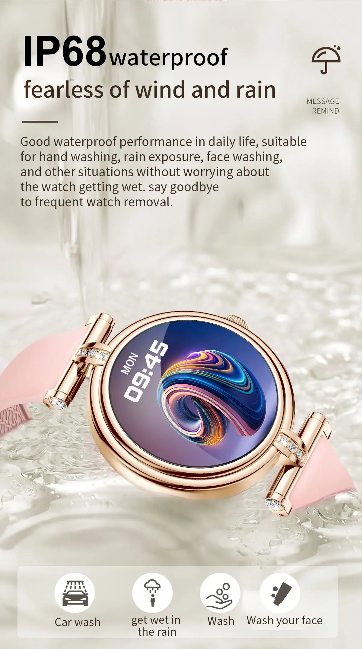 Ladies Smart Watch AK62 Women Bluetooth Call Custom Dial Steel Wristwatch Smartband Fitness Sports Tracker Smartwatches