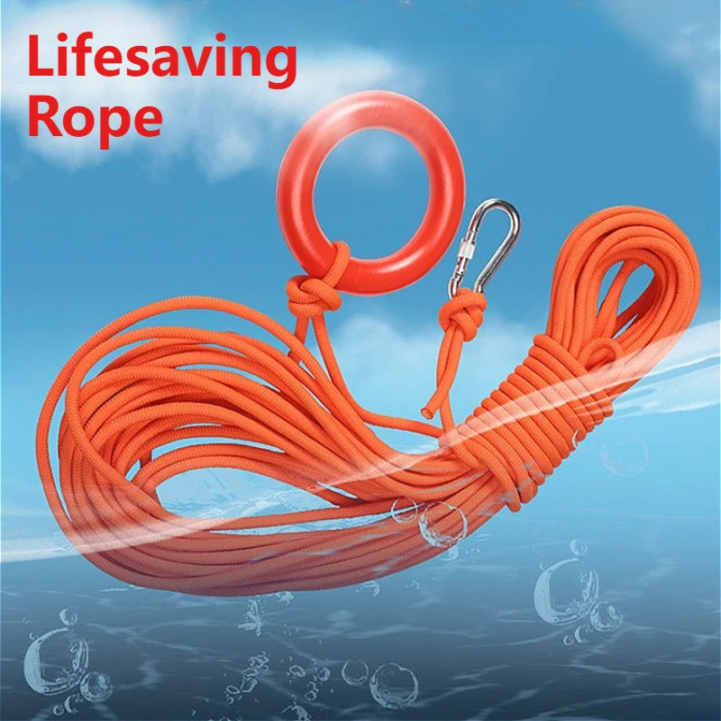 2pcs Lifesaving Ropes Water Floating Rope Outdoor Outdoor Safety Equipment Wear Resistant Saving Rope Rescue Line for Fishing