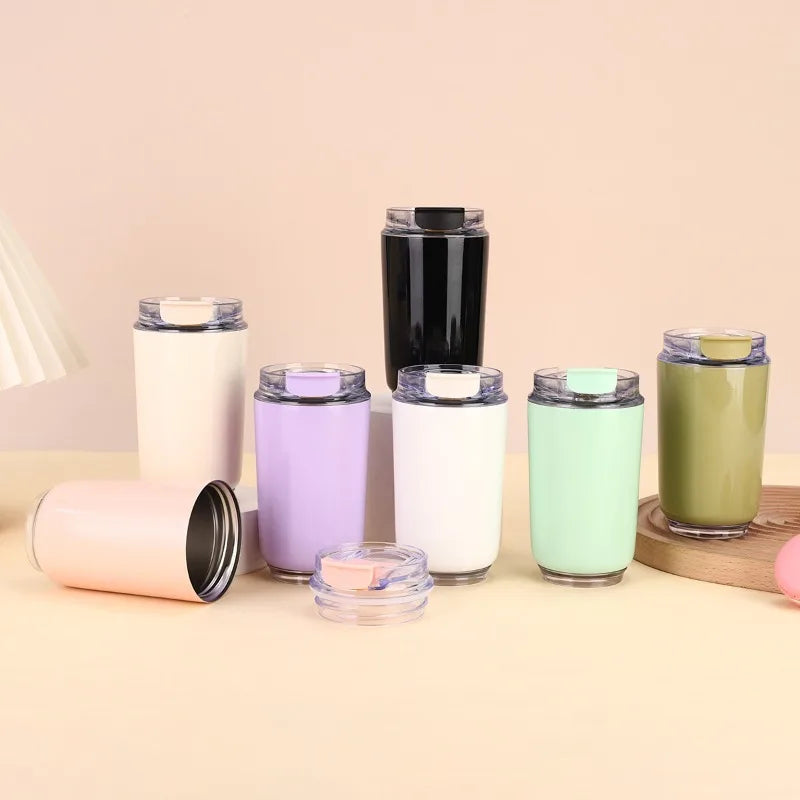 Water Bottles Insulated Stainless Steel Water Bottles Thermos Bottle Drinking Bottle Coffee Cup Travel Mug 240ML