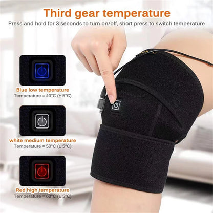 New Electric Heating Knee Pads Relieve Pain Relief Support Brace Therapy Joint Injury Recovery Rehabilitation For Arthritis Leg
