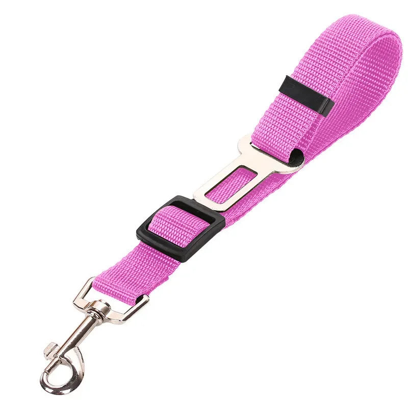 Adjustable Pet Cat Dog Car Seat Belt Pet Seat Vehicle Dog Harness Lead Clip Safety Lever Traction Dog Collars Dogs Accessoires