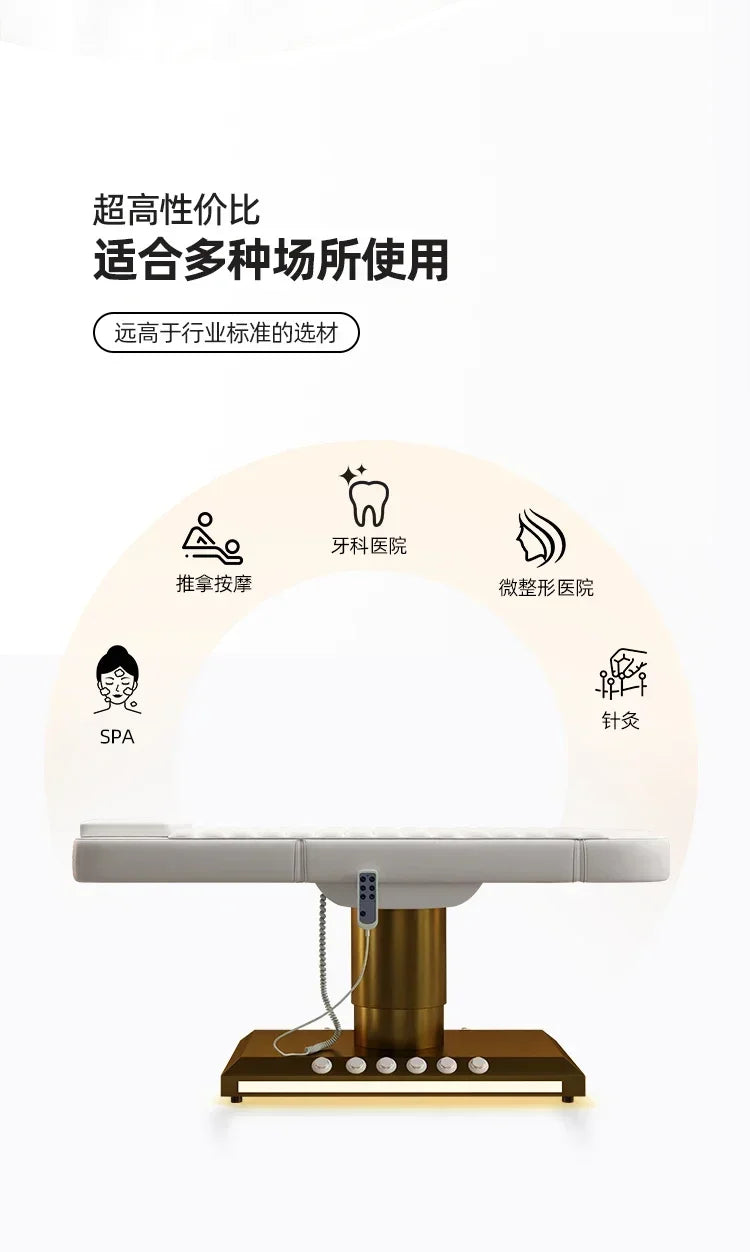 High-End Facial Bed Electric Lifting Dental Bed Physiotherapy Bed for Beauty Salon